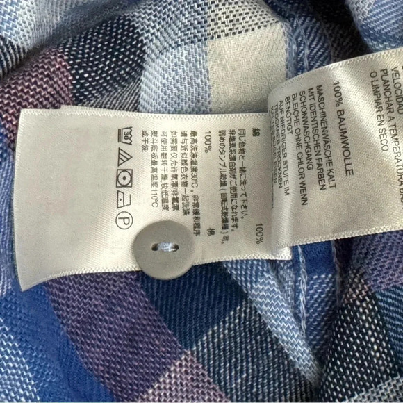 Excellent condition Tommy Bahama men’s Cala Beach Plaid Camp shirt. Cotton. M. - Picture 8 of 10